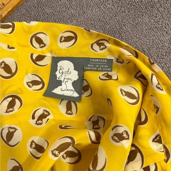 Girls From Savoy Silk Blouse Anthropologie - Picture 5 of 6